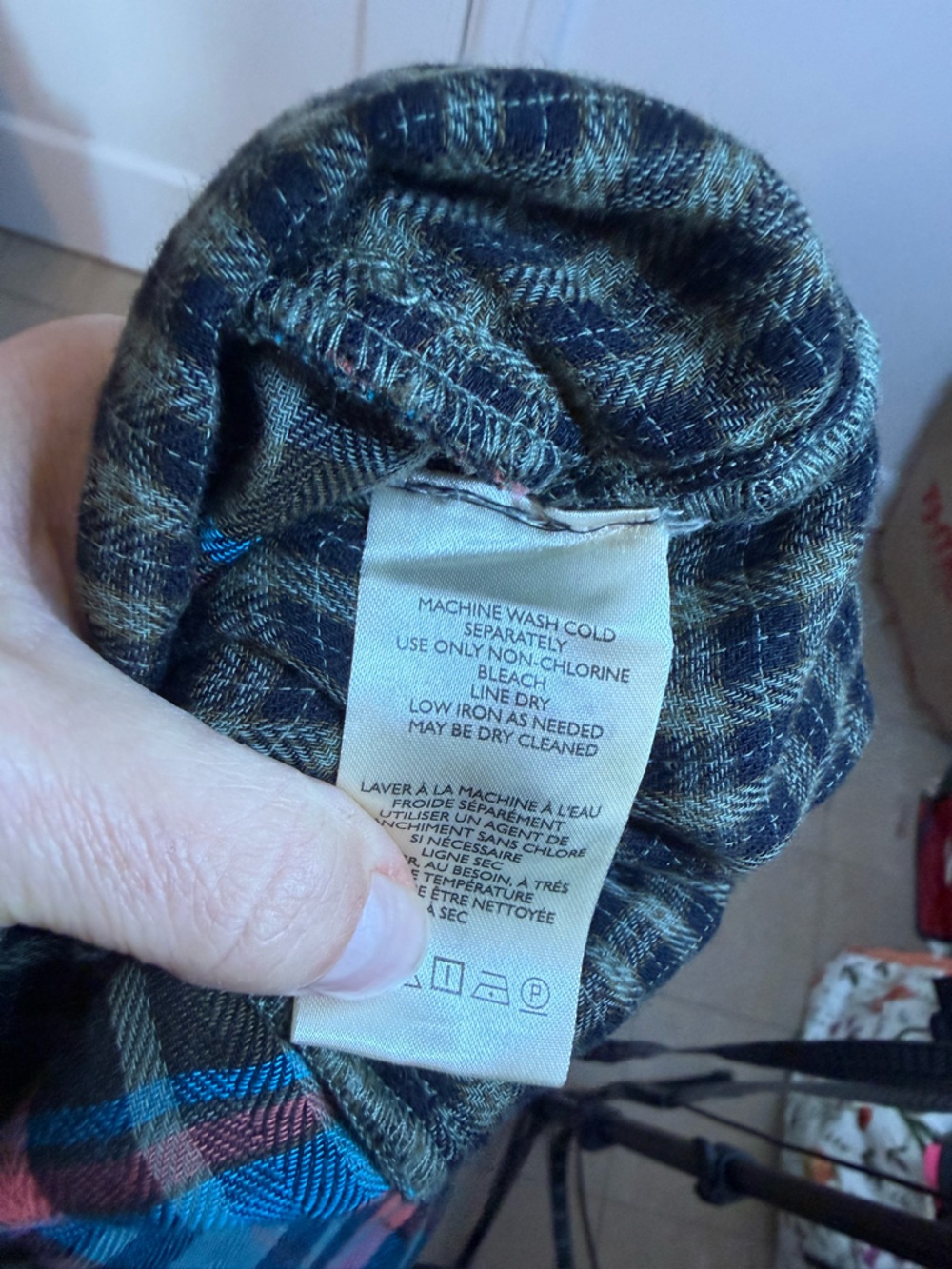 Pilcro Grunge Boho Patchwork Button Down Shirt - Picture 4 of 6